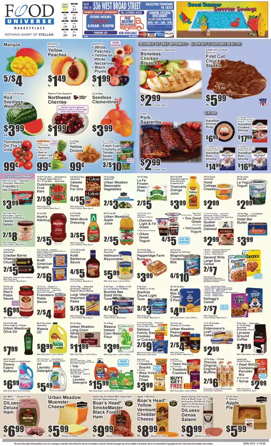 Food Universe catalogue in Welch WV | Current special promotions | 2025-07-18T00:00:00.000Z - 2025-07-24T00:00:00.000Z