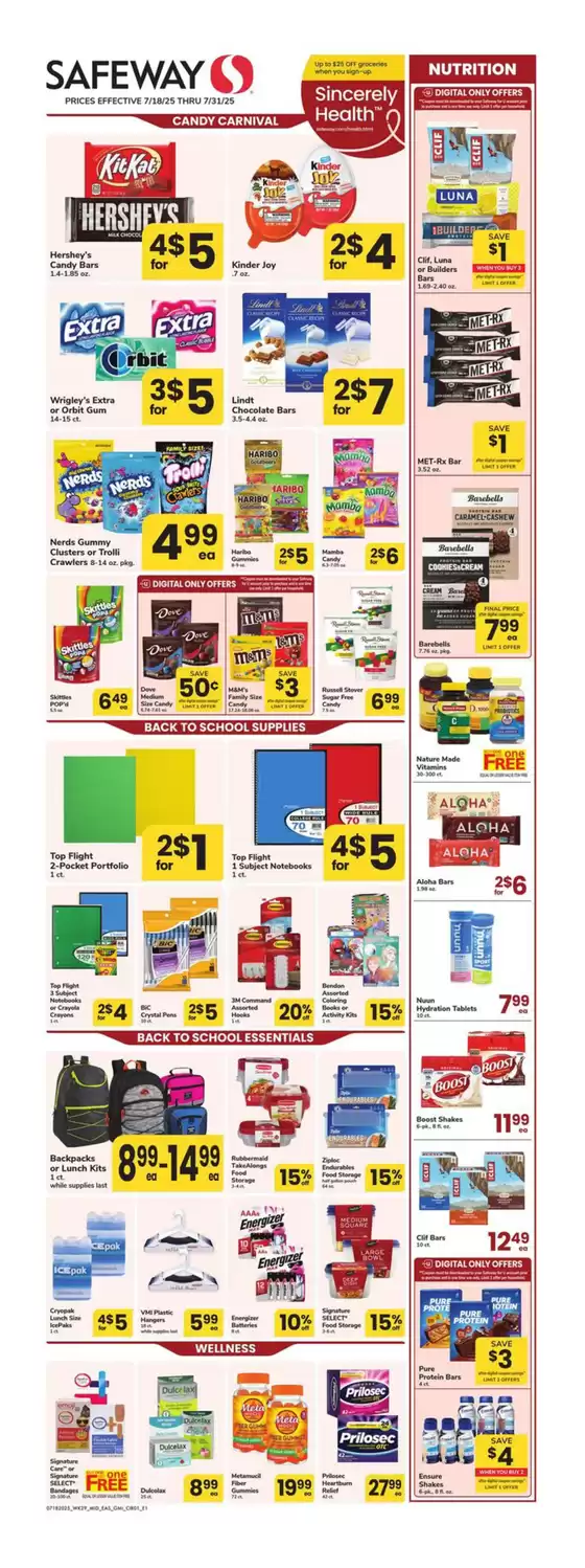 Safeway catalogue in Big Timber MT | Safeway - Eastern - GMI | 2025-07-18T00:00:00.000Z - 2025-07-31T00:00:00.000Z