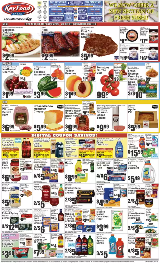 Key Food catalogue in Rego Park NY | Current bargains and offers | 2025-07-18T00:00:00.000Z - 2025-07-24T00:00:00.000Z