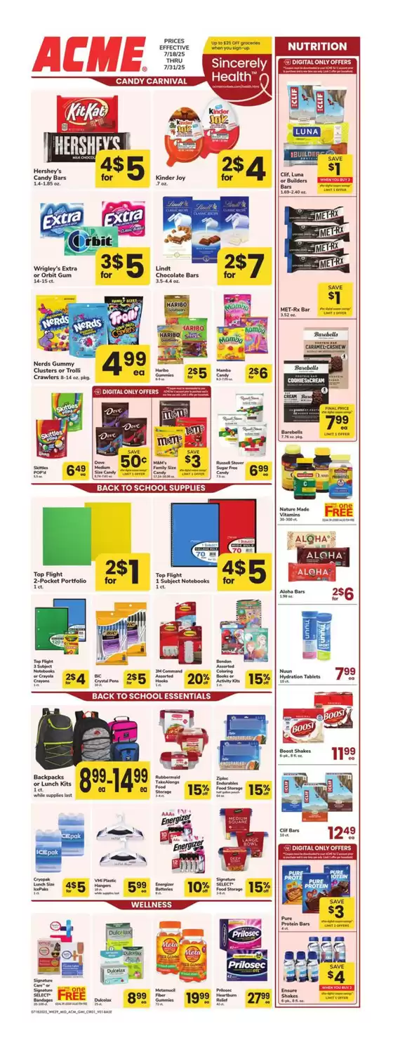ACME catalogue in Philadelphia PA | Acme Markets - GMI | 2025-07-18T00:00:00.000Z - 2025-07-31T00:00:00.000Z