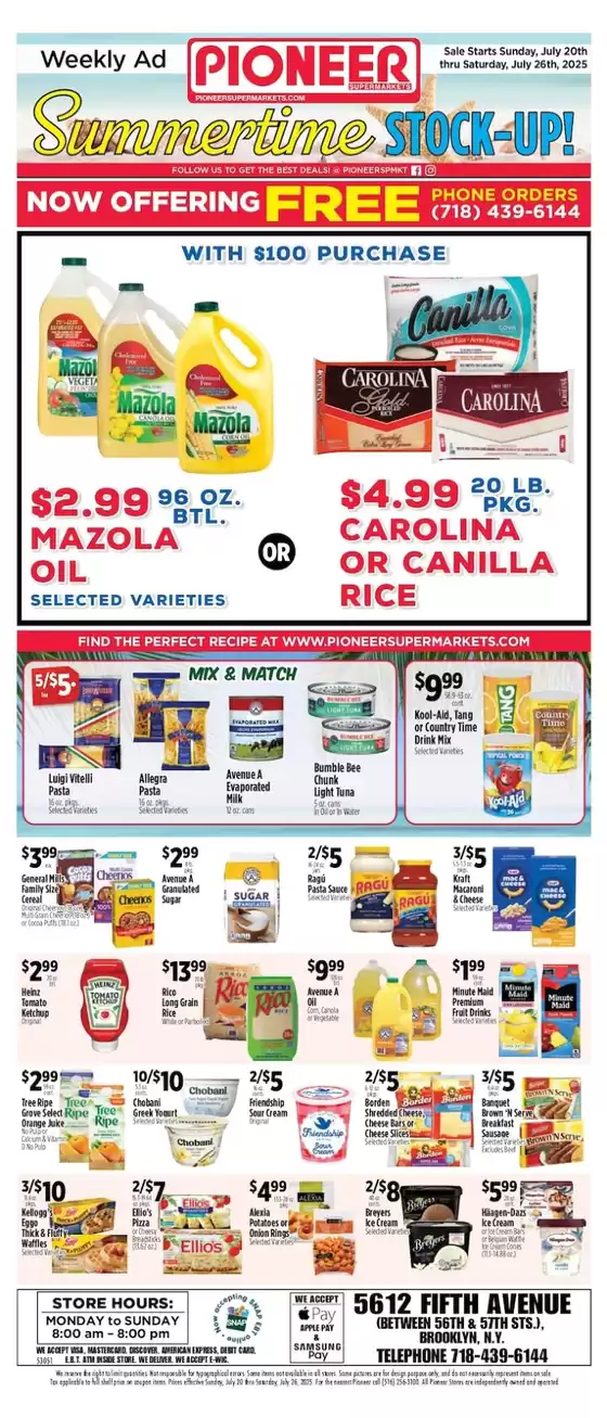 Pioneer Supermarkets catalogue in Seaside OR | Top deals for all customers | 2025-07-20T00:00:00.000Z - 2025-07-26T00:00:00.000Z