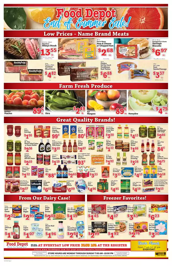 Food Depot weekly ad