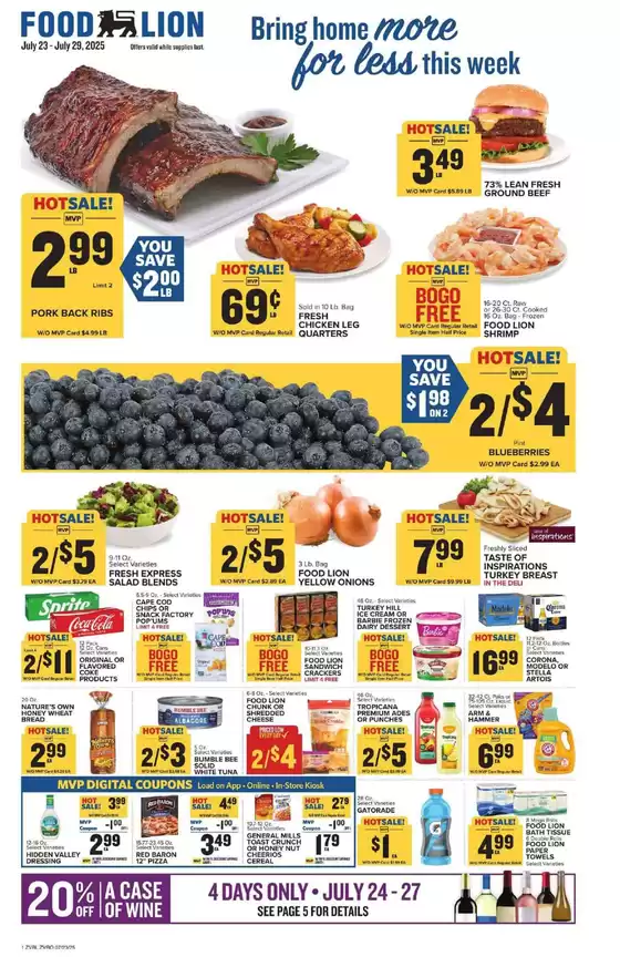 Food Lion catalogue in Quitman GA | Current bargains and offers | 2025-07-23T00:00:00.000Z - 2025-07-29T00:00:00.000Z