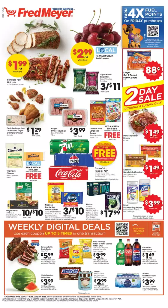 Fred Meyer catalogue in Thornton IL | Discounts and promotions | 2025-07-23T00:00:00.000Z - 2025-07-29T00:00:00.000Z