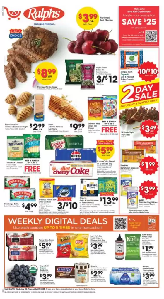Ralphs catalogue in Rancho Santa Margarita CA | Our best offers for you | 2025-07-23T00:00:00.000Z - 2025-07-30T00:00:00.000Z