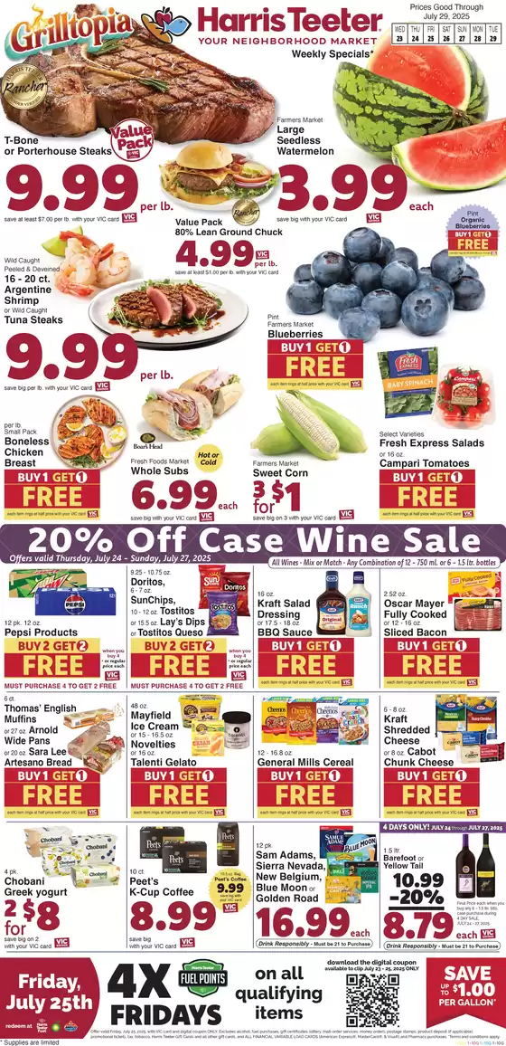 Harris Teeter catalogue in Odon IN | Current deals and offers | 2025-07-23T00:00:00.000Z - 2025-07-29T00:00:00.000Z