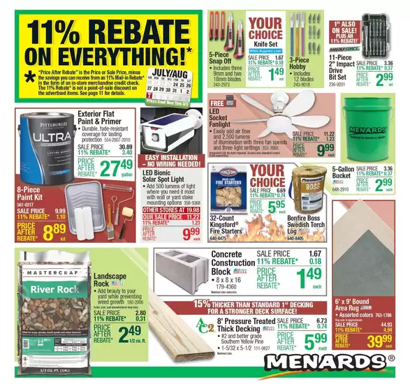 Menards catalogue in Odon IN | Menards Weekly Ad July 24 – August 3, 2025 | 2025-07-20T00:00:00.000Z - 2025-08-09T00:00:00.000Z