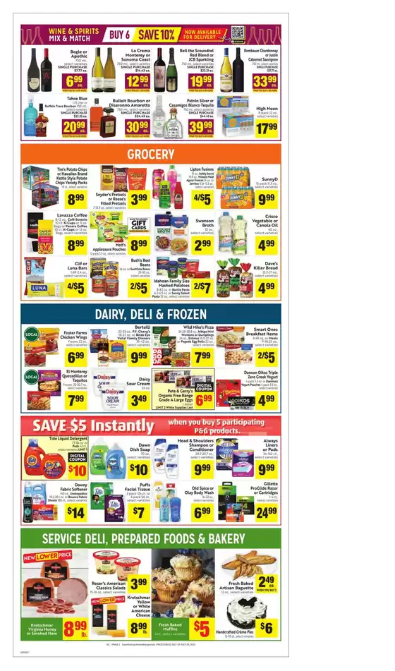 Current special promotions
