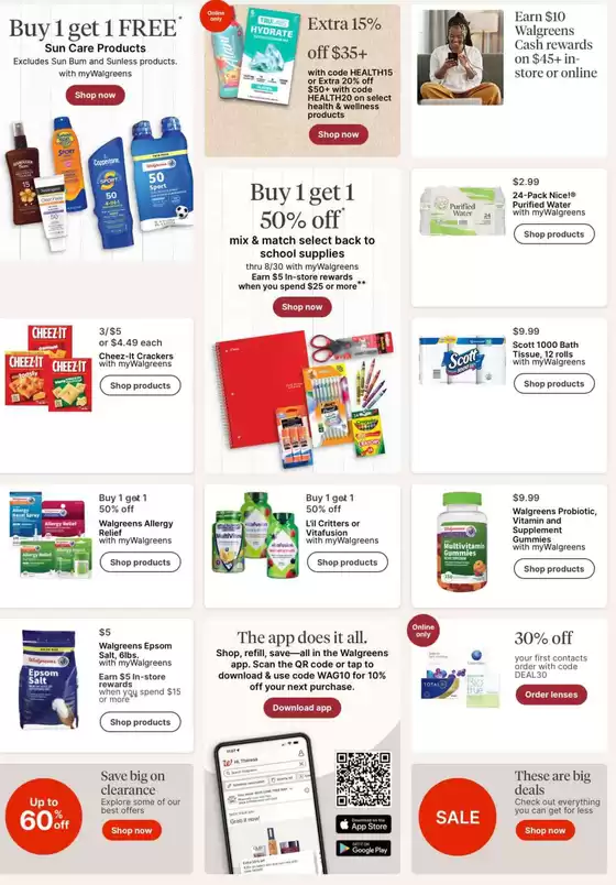 Special offers for you
