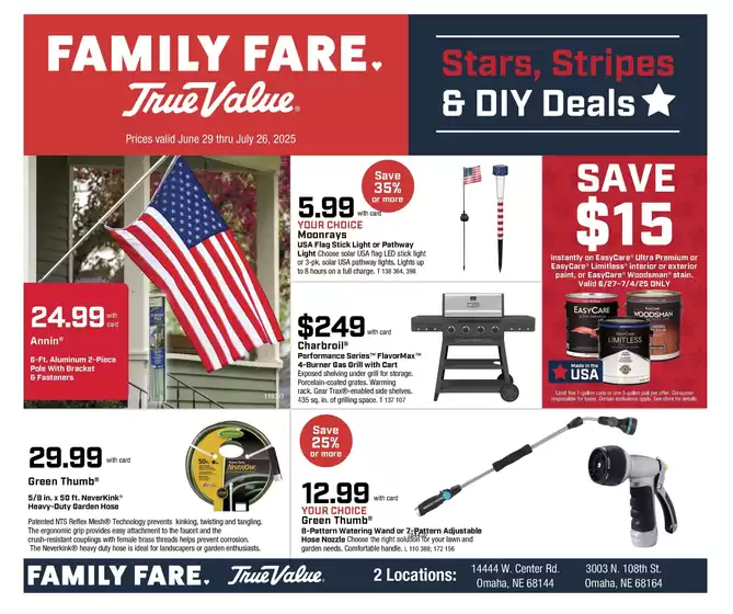 Family Fare catalogue in Auburn NE | Top deals for all customers | 2025-06-29T00:00:00.000Z - 2025-07-26T00:00:00.000Z