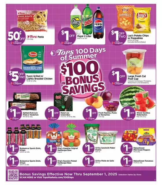 Tops catalogue in Corinth NY | Tops 100 Days of Summer | 2025-07-20T00:00:00.000Z - 2025-09-01T00:00:00.000Z