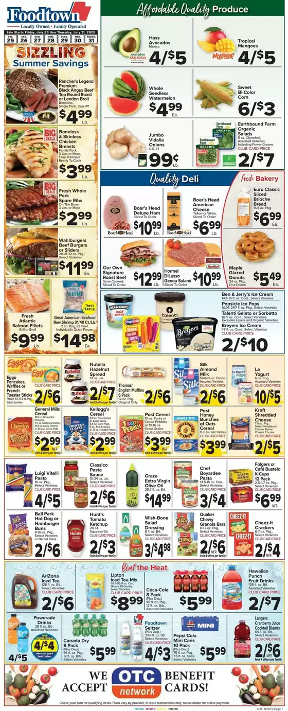 Food Town flyer