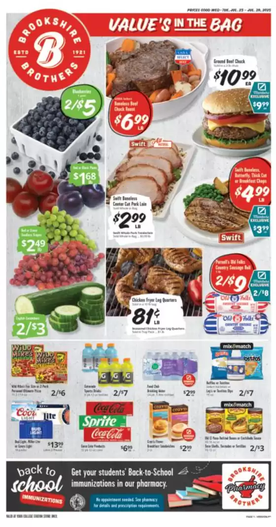 Brookshire Brothers catalogue in Smithville TX | Brookshire Brothers weekly ad | 2025-07-23T00:00:00.000Z - 2025-07-29T00:00:00.000Z