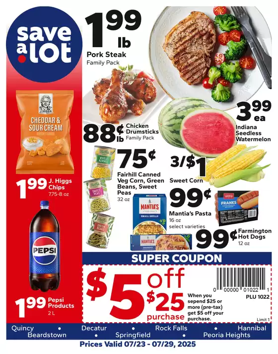 Save a Lot catalogue in Warsaw KY | Current deals and offers | 2025-07-23T00:00:00.000Z - 2025-07-29T00:00:00.000Z
