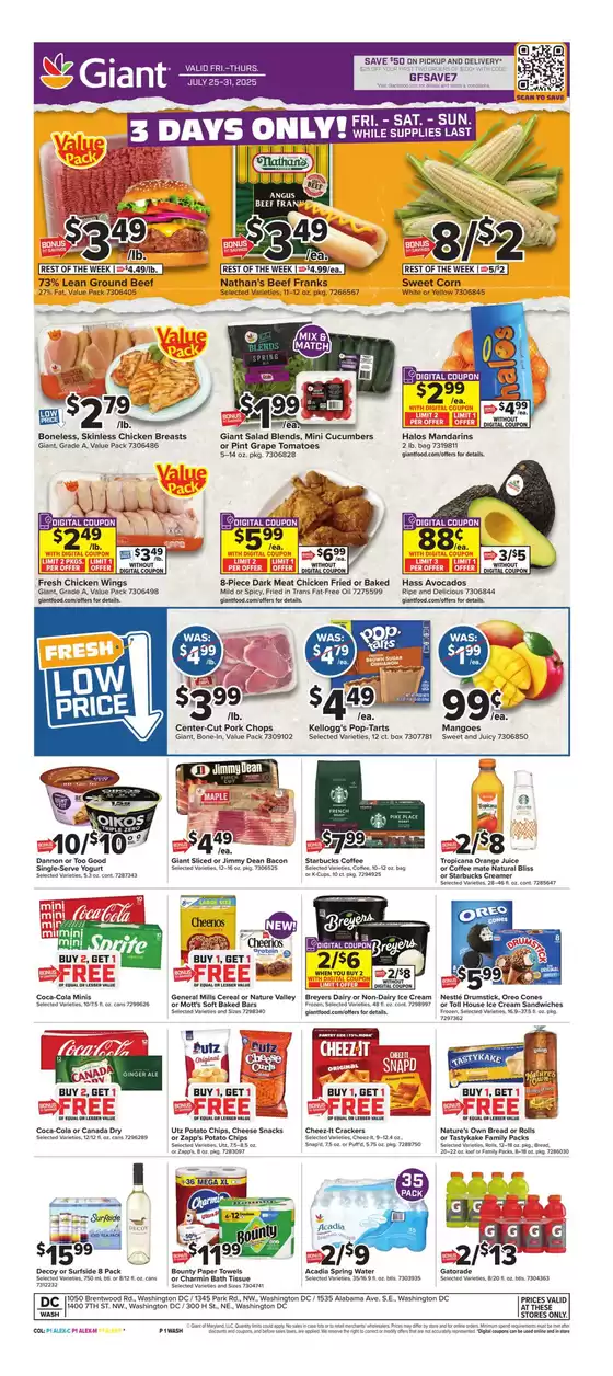 Giant Food catalogue in Horsham PA | Discover attractive offers | 2025-07-25T00:00:00.000Z - 2025-07-31T00:00:00.000Z