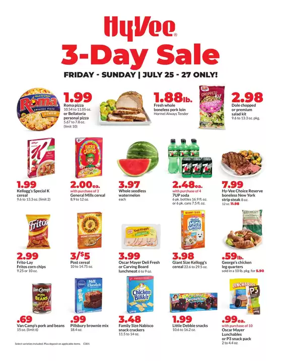 Hy-Vee catalogue in Jefferson IA | Special Sales | 2025-07-25T00:00:00.000Z - 2025-07-27T00:00:00.000Z
