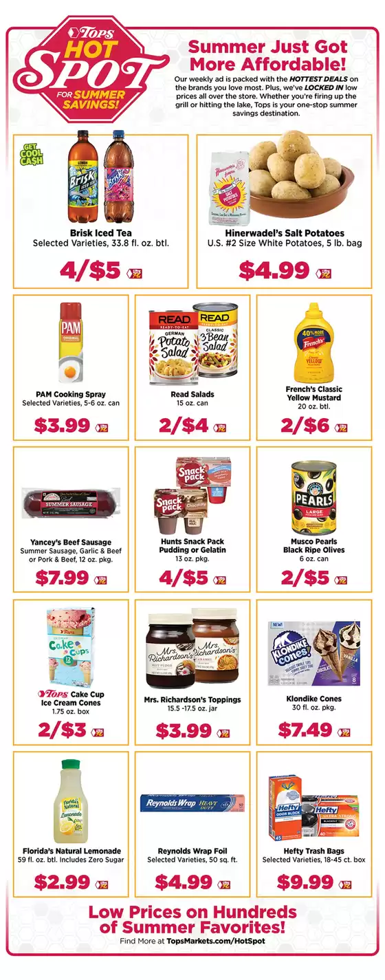 Tops catalogue in Carle Place NY | Lower Prices on Summer Favorites | 2025-07-27T00:00:00.000Z - 2025-08-02T00:00:00.000Z
