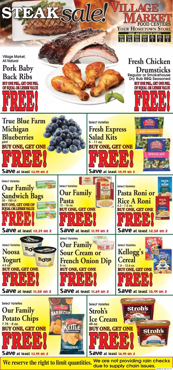 Village Market Food Centers catalogue in Hazel Green KY | Top deals and discounts | 2025-07-28T00:00:00.000Z - 2025-08-03T00:00:00.000Z