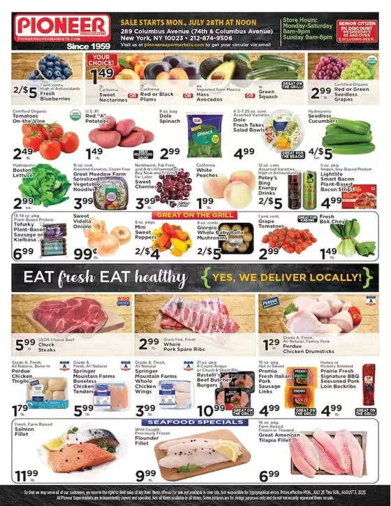 Pioneer Supermarkets catalogue in Hazel Green KY | Exclusive bargains | 2025-07-28T00:00:00.000Z - 2025-08-03T00:00:00.000Z