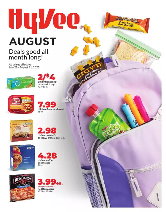 Hy-Vee catalogue in Hazel Green KY | Monthly | 2025-07-28T00:00:00.000Z - 2025-08-31T00:00:00.000Z