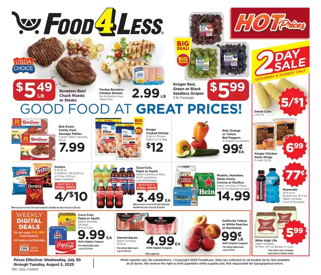 Food 4 Less catalogue in La Fayette GA | Our best bargains | 2025-07-30T00:00:00.000Z - 2025-08-05T00:00:00.000Z