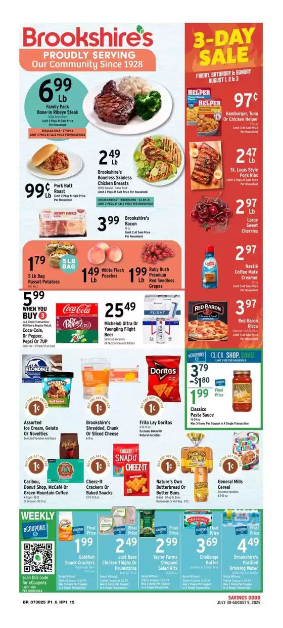 Brookshire's catalogue in Lewisport KY | Current deals and offers | 2025-07-30T00:00:00.000Z - 2025-08-05T00:00:00.000Z