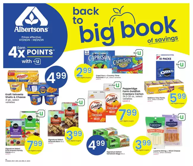 Albertsons catalogue in Lockport NY | Albertsons - Intermountain - BBS | 2025-07-29T00:00:00.000Z - 2025-08-25T00:00:00.000Z