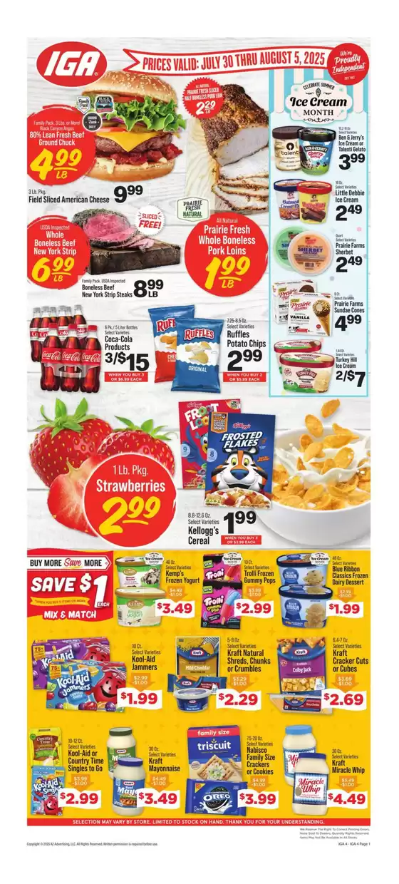 IGA catalogue in Morgantown KY | Top offers for all bargain hunters | 2025-07-30T00:00:00.000Z - 2025-08-05T00:00:00.000Z