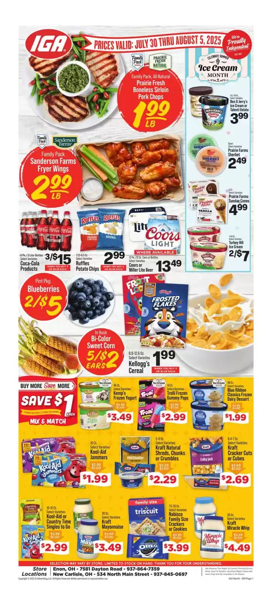 IGA catalogue in Morgantown KY | Offers for bargain hunters | 2025-07-30T00:00:00.000Z - 2025-08-05T00:00:00.000Z