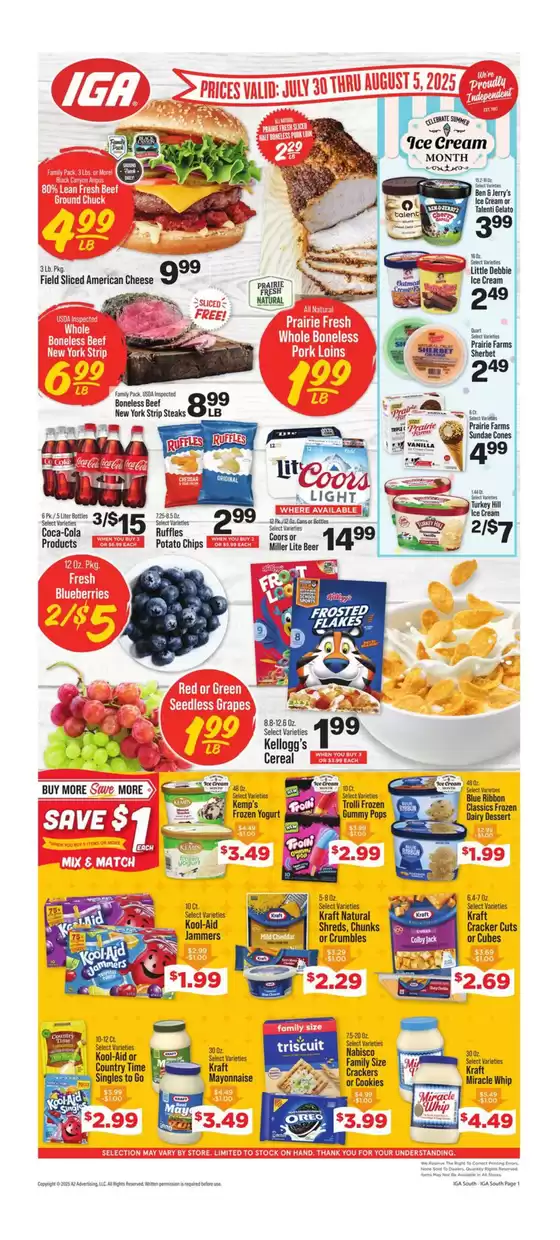 IGA catalogue in Morgantown KY | Our best bargains | 2025-07-30T00:00:00.000Z - 2025-08-05T00:00:00.000Z