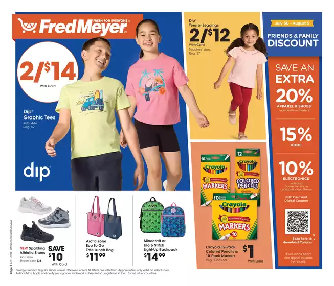 Fred Meyer catalogue in Phoenix AZ | Top offers for all bargain hunters | 2025-07-30T00:00:00.000Z - 2025-08-05T00:00:00.000Z