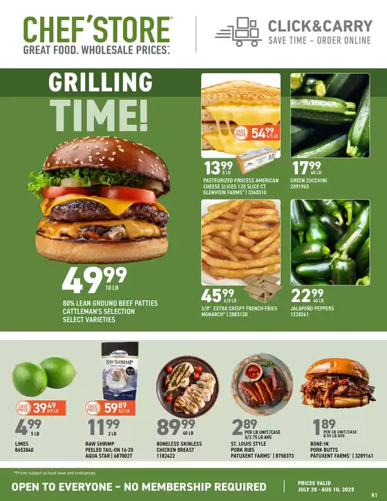 Chef'Store catalogue in Medford OR | Chef'Store weekly ad | 2025-07-28T00:00:00.000Z - 2025-08-10T00:00:00.000Z