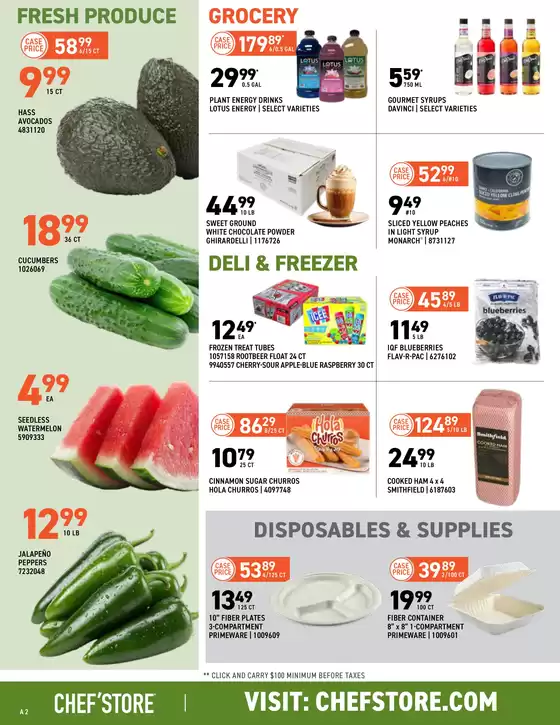 Current special promotions