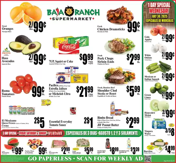 Baja Ranch catalogue in San Diego CA | Baja Ranch weekly ad | 2025-07-30T00:00:00.000Z - 2025-08-05T00:00:00.000Z