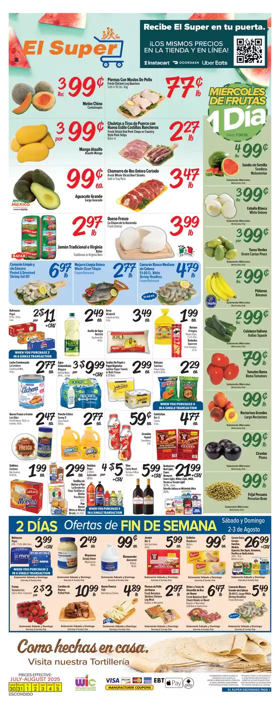 El Super catalogue in Fort Wayne IN | Exclusive bargains | 2025-07-30T00:00:00.000Z - 2025-08-05T00:00:00.000Z