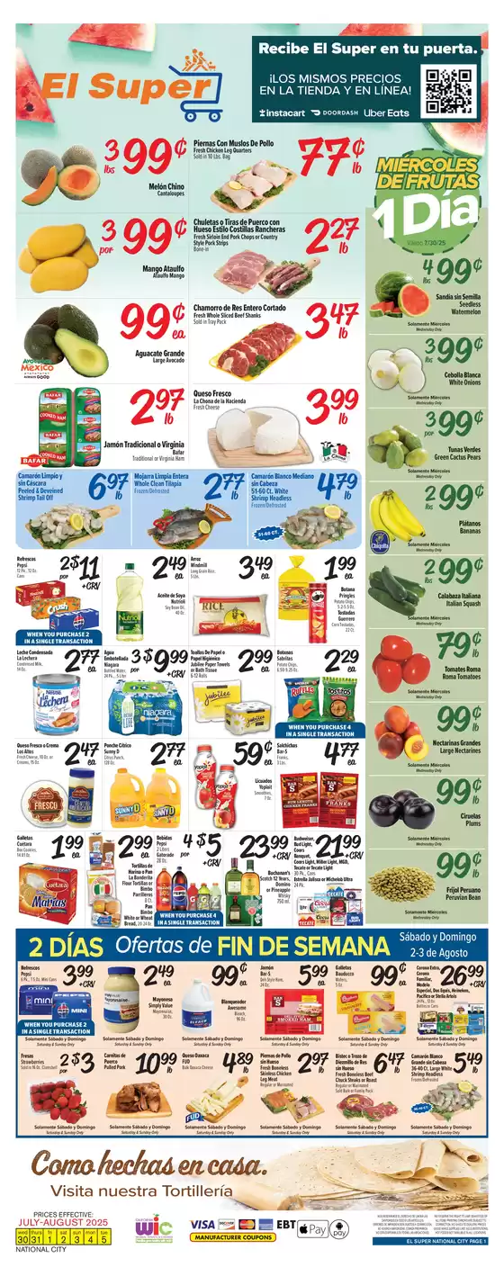 El Super catalogue in Thompsons Station TN | Top offers for smart savers | 2025-07-30T00:00:00.000Z - 2025-08-05T00:00:00.000Z