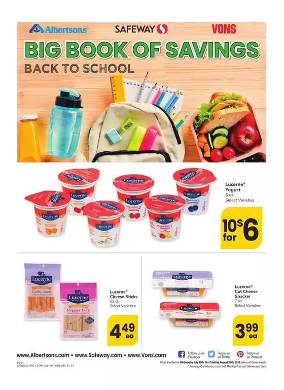 Albertsons catalogue in Imperial Beach CA | Albertsons - Southwest - BBS | 2025-07-30T00:00:00.000Z - 2025-08-26T00:00:00.000Z
