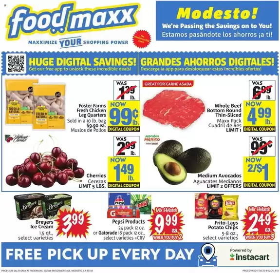 Foodmaxx catalogue in Imperial Beach CA | Top deals for all customers | 2025-07-30T00:00:00.000Z - 2025-08-12T00:00:00.000Z