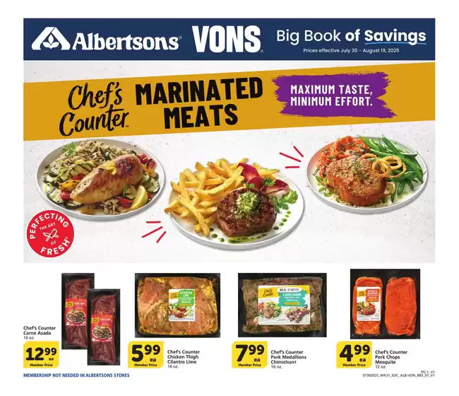 Albertsons catalogue in Imperial Beach CA | Albertsons - SoCal - BBS | 2025-07-30T00:00:00.000Z - 2025-08-19T00:00:00.000Z
