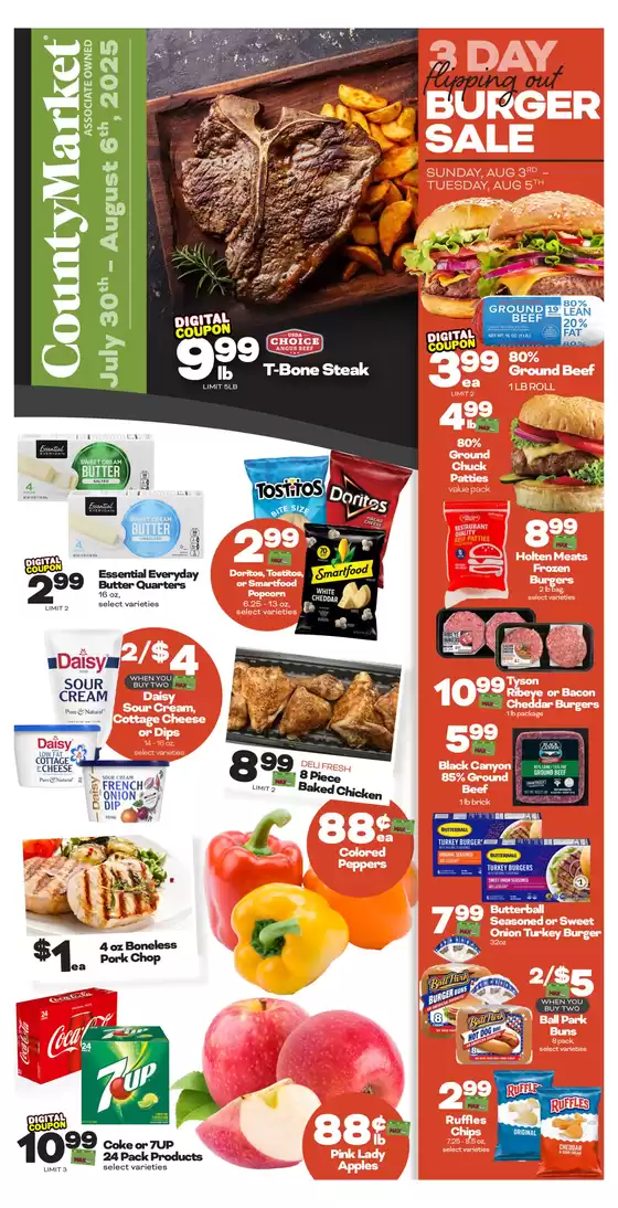 County Market catalogue in Thompsons Station TN | Current deals and offers | 2025-07-30T00:00:00.000Z - 2025-08-06T00:00:00.000Z