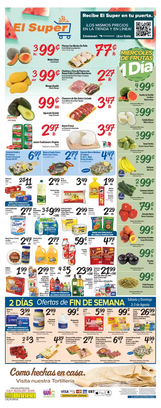 El Super catalogue in Fort Wayne IN | Offers for bargain hunters | 2025-07-30T00:00:00.000Z - 2025-08-05T00:00:00.000Z