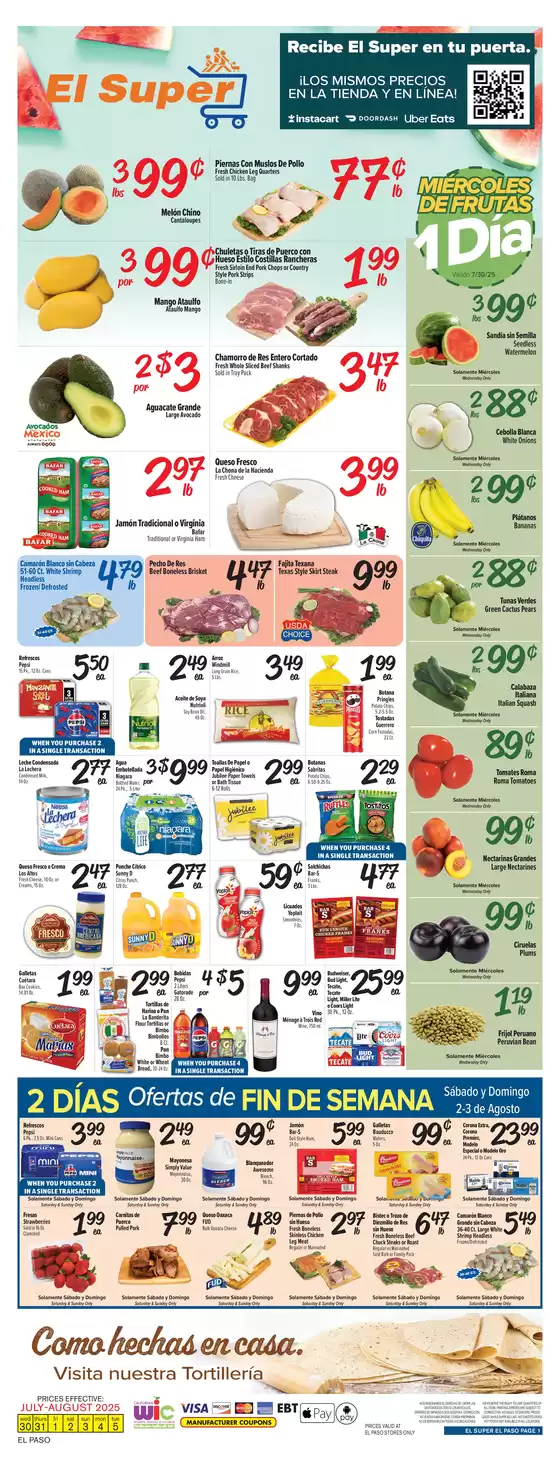 El Super catalogue in Fort Wayne IN | Attractive special offers for everyone | 2025-07-30T00:00:00.000Z - 2025-08-05T00:00:00.000Z