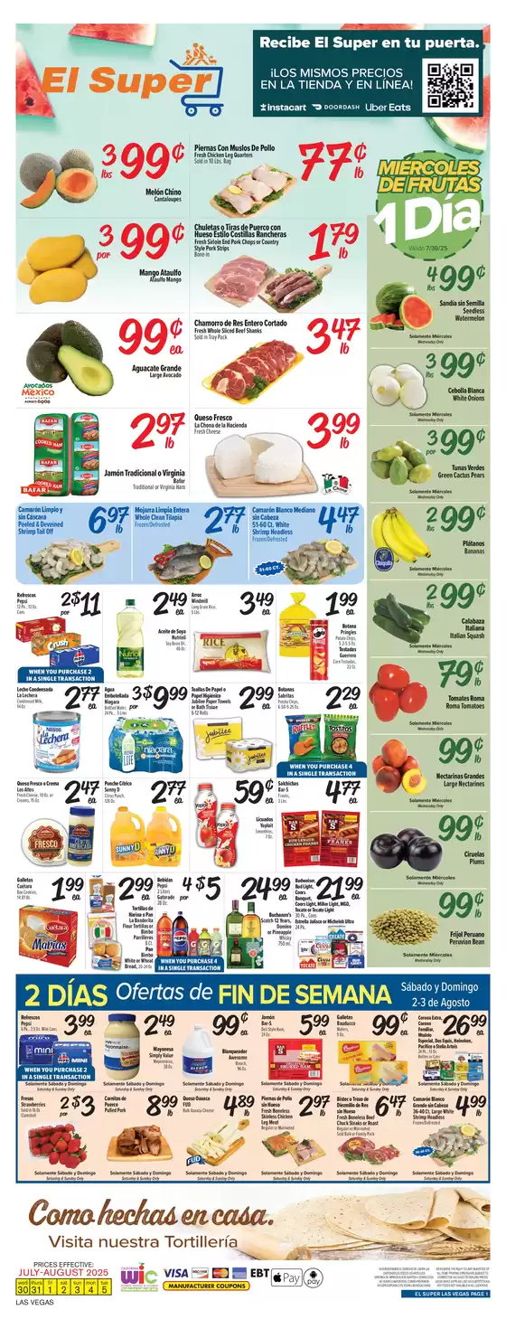 El Super catalogue in Thompsons Station TN | Top deals for all customers | 2025-07-30T00:00:00.000Z - 2025-08-05T00:00:00.000Z
