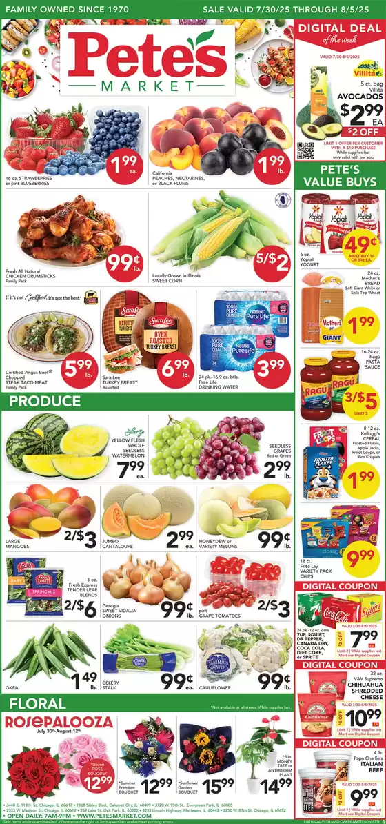 Pete's Fresh Market catalogue in Plano TX | Pete's Fresh Market weekly ad | 2025-07-30T00:00:00.000Z - 2025-08-05T00:00:00.000Z