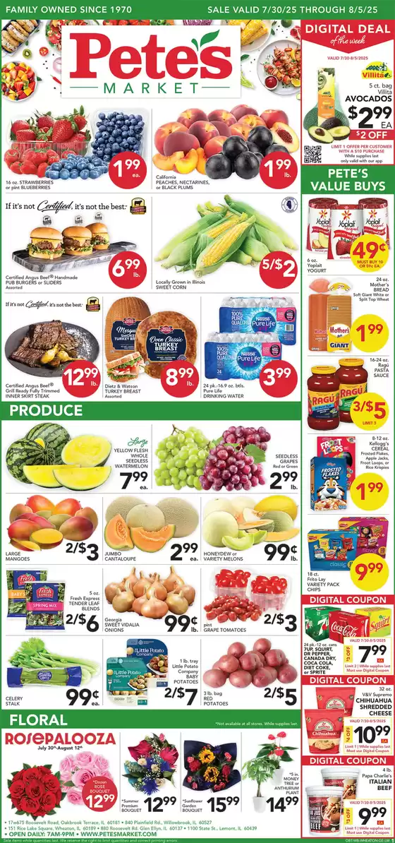 Pete's Fresh Market catalogue in Plano TX | Discover attractive offers | 2025-07-30T00:00:00.000Z - 2025-08-05T00:00:00.000Z