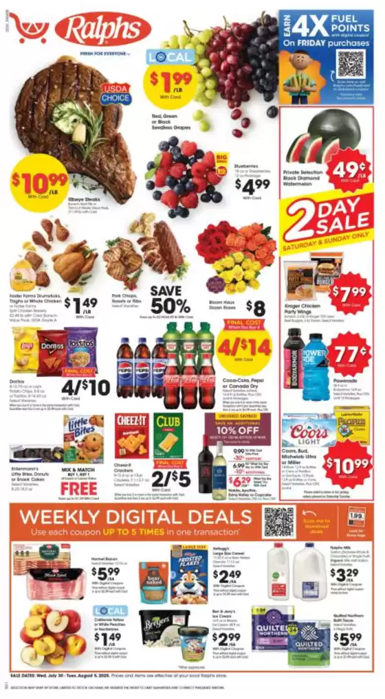 Ralphs catalogue in Grandview WA | Ralphs Weekly Ad Print | 2025-07-30T00:00:00.000Z - 2025-08-06T00:00:00.000Z