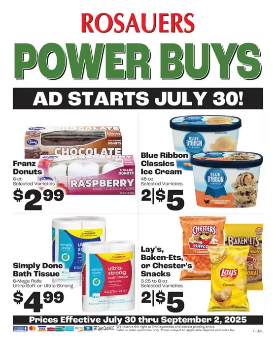 Rosauers catalogue in Aurora CO | Rosauers Monthly Power Buys | 2025-07-30T00:00:00.000Z - 2025-09-02T00:00:00.000Z