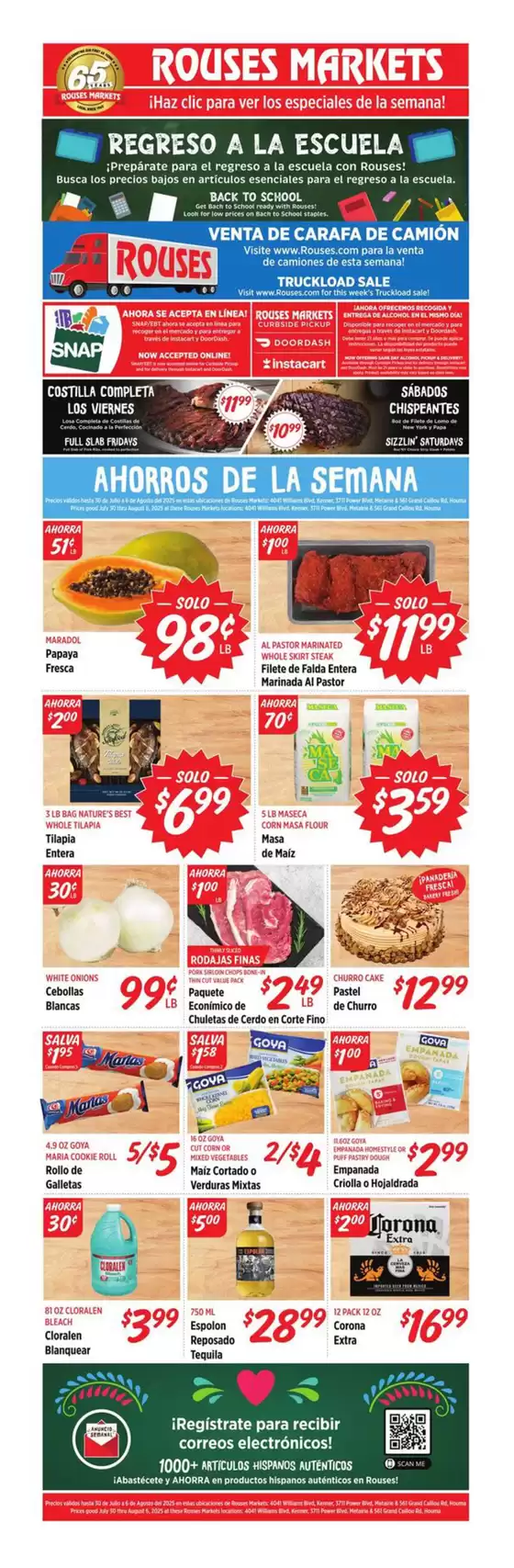 Rouses catalogue in Thompsons Station TN | Great offer for bargain hunters | 2025-07-30T00:00:00.000Z - 2025-08-06T00:00:00.000Z