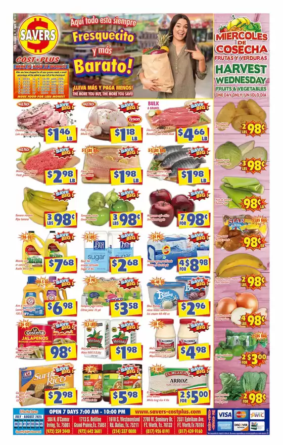 Savers Cost Plus catalogue in Bakersfield CA | Wide range of offers | 2025-07-30T00:00:00.000Z - 2025-08-05T00:00:00.000Z