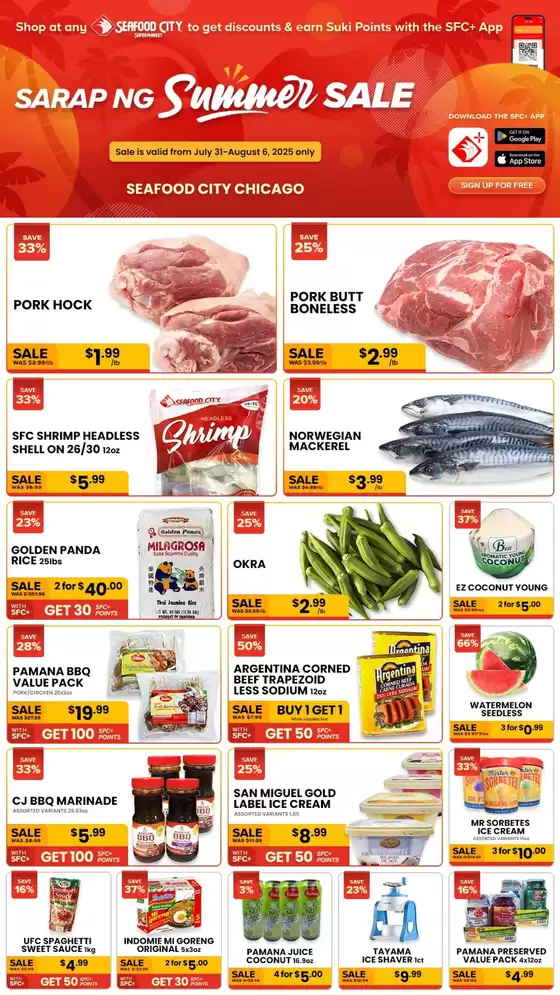 Seafood City catalogue in Midland TX | New offers to discover | 2025-07-31T00:00:00.000Z - 2025-08-06T00:00:00.000Z